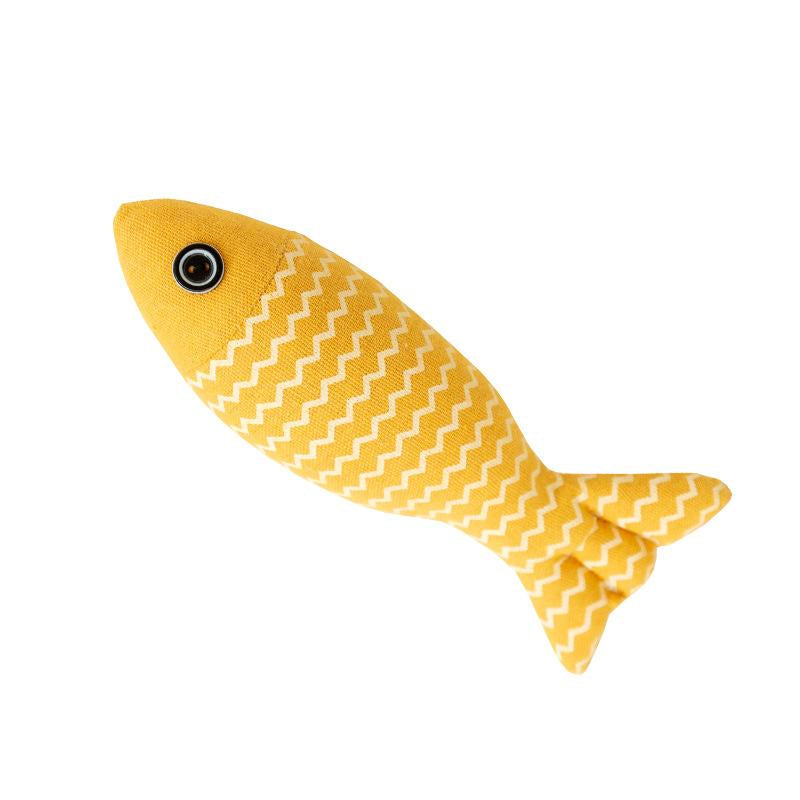 Catnip Fish Cat Toy Self-Entertainment Boredom Relief Realistic Fish Kitten Teething Teaser Wand Pet Cat Supplies